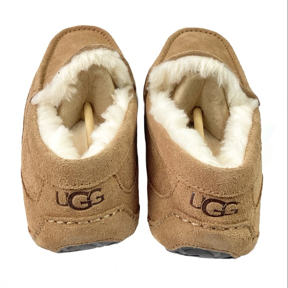UGG NWT Ansley Suede Sheepskins Slippers size 9 - Picture 3 of 5